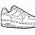 how to draw a air force 1