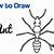 how to draw a ant easy