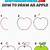 how to draw a apple step by step
