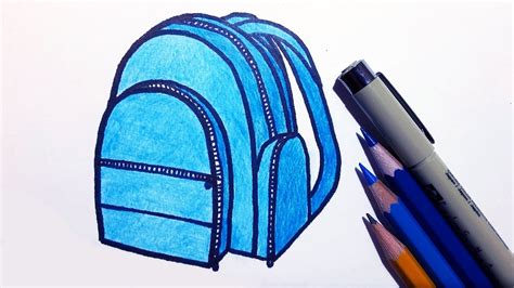How to Draw Travel Bag Easy printable step by step drawing