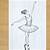 how to draw a ballet dancer step by step
