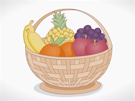 Pin by Maria on yy Fruits drawing, Fruit basket drawing