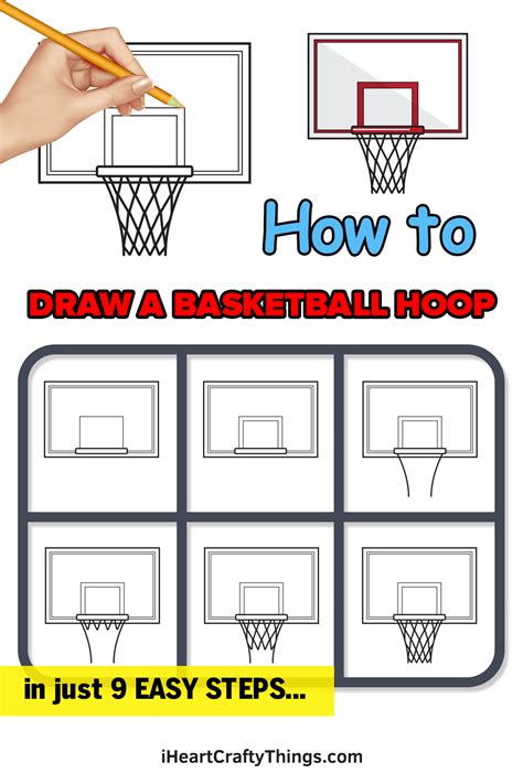 How to Draw a Basketball Hoop Really Easy Drawing