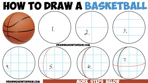 How to draw a basketball YouTube