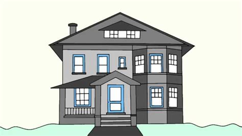 How To Draw A Beautiful House For Kids Drawing Tutorial Easy