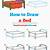 how to draw a bed easy step by step