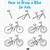 how to draw a bicycle easy
