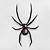 how to draw a black widow spider