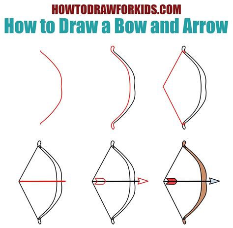 How to Draw a Bow and Arrow Step by Step Easy Drawing