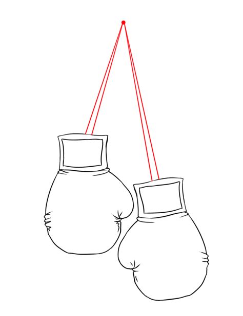 Hanging Boxing Gloves Drawing at GetDrawings Free download