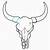 how to draw a bull skull