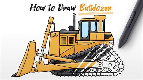 Step by Step How to Draw Bulldozer from The Super Hero