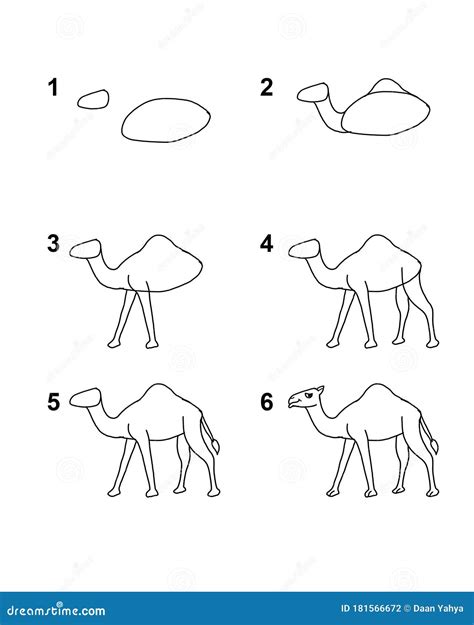 How to draw a camel EASY & SLOWLY step by step for kids