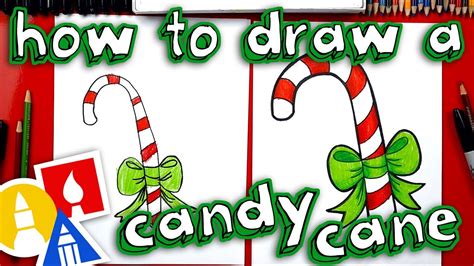How to Draw Christmas Candy Cane Step by Step Easy For