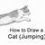 how to draw a cat jumping step by step