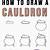 how to draw a cauldron step by step