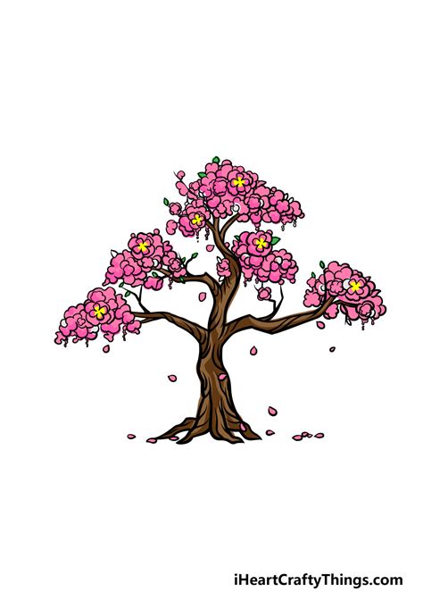 Cherry Blossom Tree Drawing Easy at GetDrawings Free