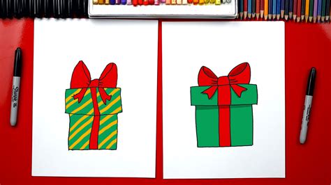 How to Draw a Christmas Present YouTube