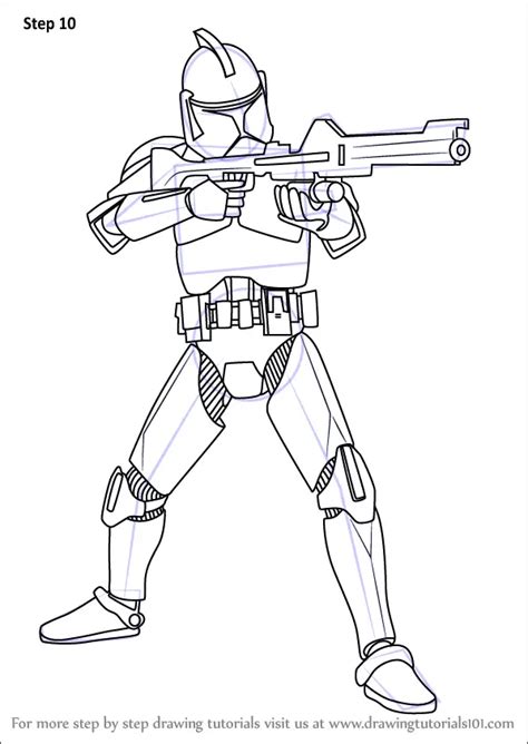 Learn How to Draw Clone Trooper from Star Wars (Star Wars