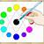 how to draw a colour wheel step by step