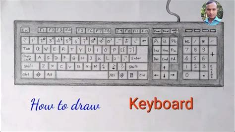Computer Keyboard Drawing Step By Step Draw easy
