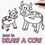 how to draw a cow and calf step by step