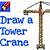 how to draw a crane machine step by step