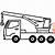 how to draw a crane truck step by step