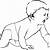 how to draw a crawling baby