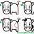 how to draw a cute cow face step by step