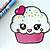 how to draw a cute cupcake