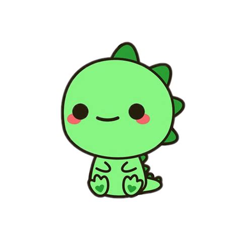 Cute Sticker Easy Cute Dinosaur Drawing Transparent PNG