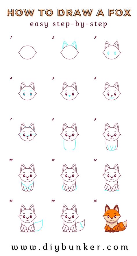 How to Draw a Fox Cool2bKids
