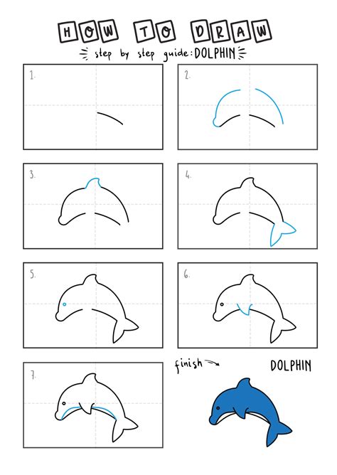 Draw a Dolphin · Art Projects for Kids Dolphin art, Art