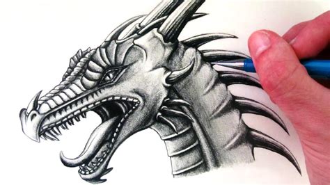 Dragon Head Drawing · Art Projects for Kids