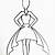 how to draw a dress design step by step