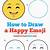 how to draw a emoji step by step