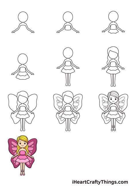 How to Draw a Cute Cartoon Fairy (Kawaii Chibi) from