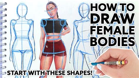 How to Draw Anime Body Female printable step by step
