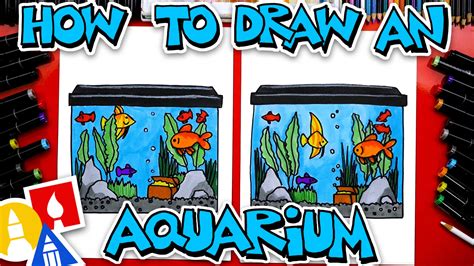 How to Draw Fish Tank ️ coloring fish, coloring and