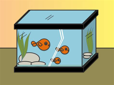 How To Draw A Fish Aquarium, A Fish Pot very simple step