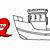 how to draw a fishing boat easy step by step