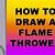 how to draw a flamethrower step by step