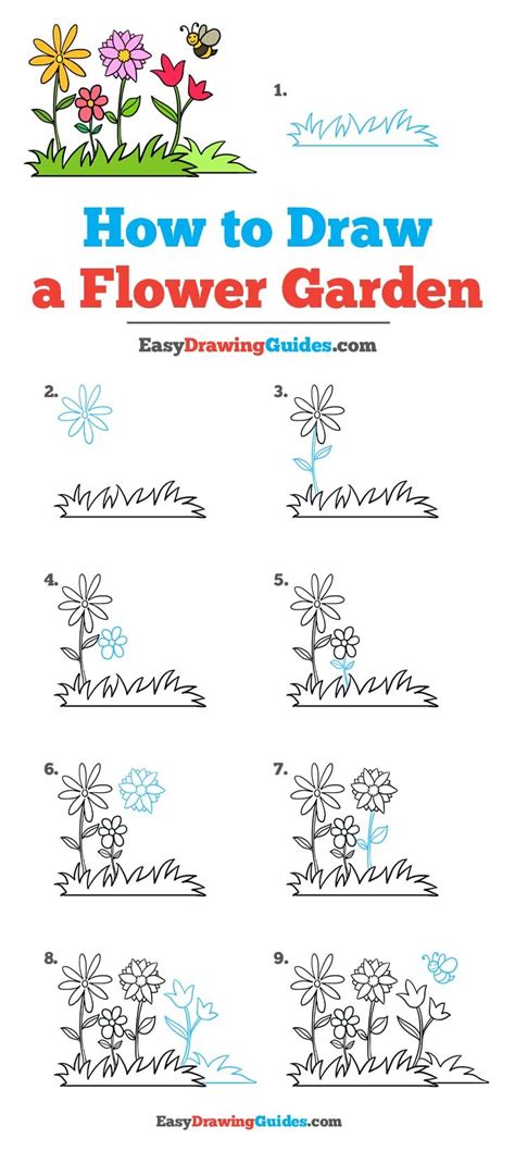 How to Draw a Rose Plant printable step by step drawing