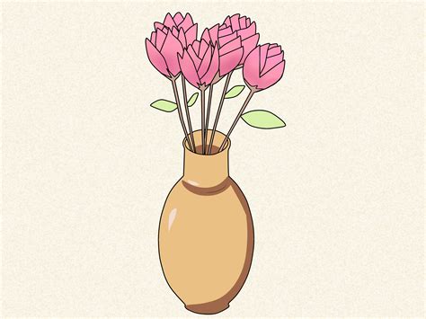 How to draw flower vase step by step ( very easy ) YouTube
