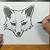 how to draw a fox head step by step
