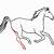 how to draw a galloping horse step by step