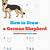 how to draw a german shepherd step by step