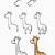 how to draw a giraffe easily