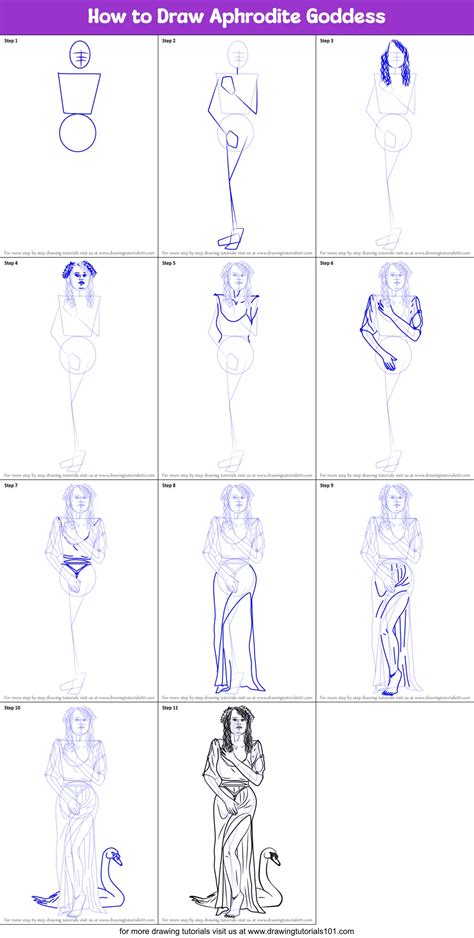 How To Draw A Goddess, Step by Step, Drawing Guide, by